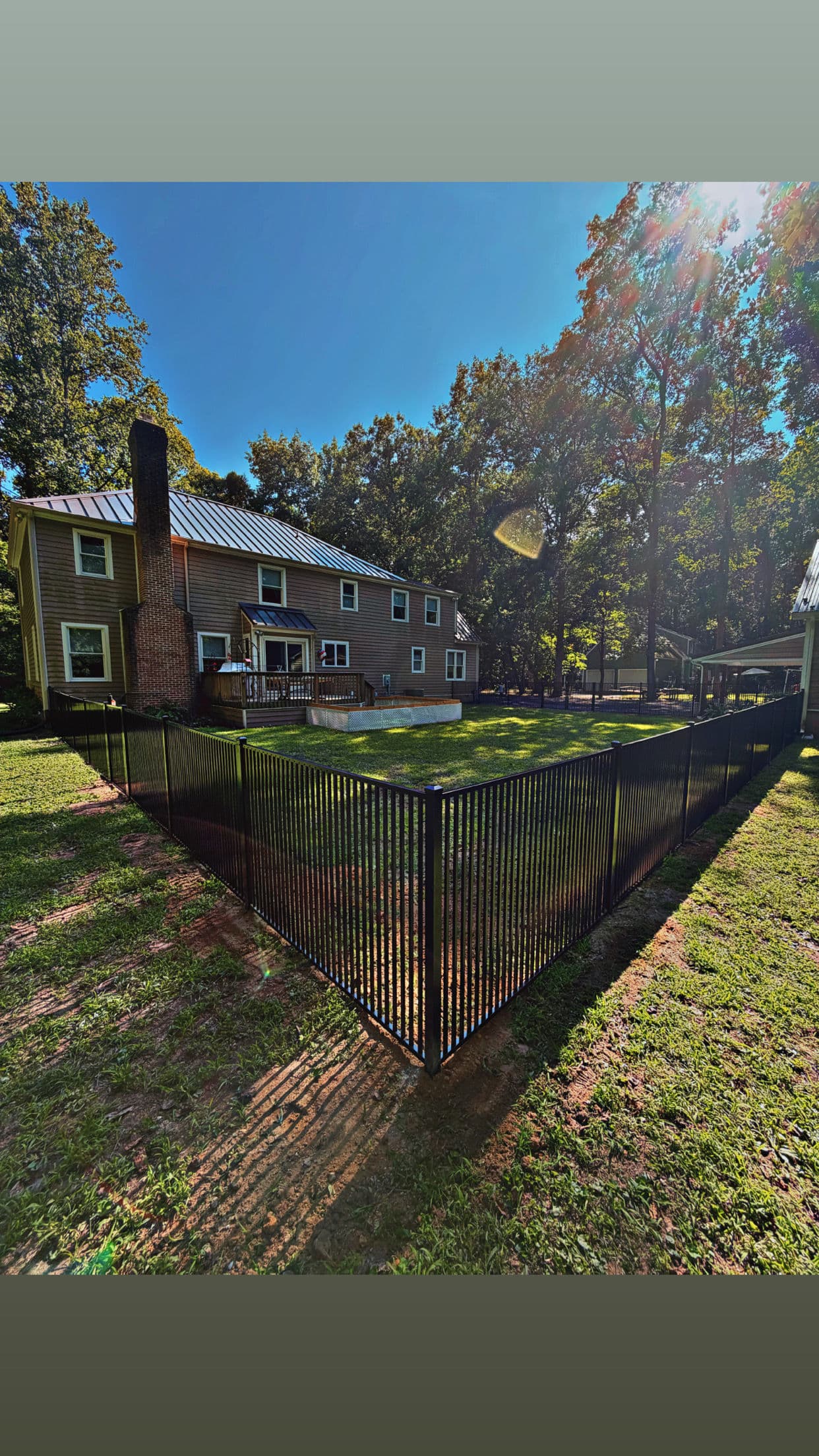 Extra-Picket Aluminum Fence Built for Small Dogs image