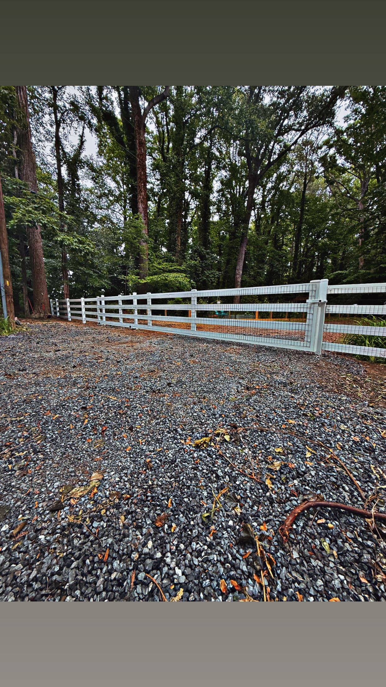 Custom Vinyl Ranch Rail Fence and Gate Installation That Does It All